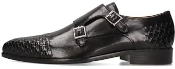 Melvin & Hamilton Lewis 16, Mocasín Monkstrap Hombre, Negro, 44 EU