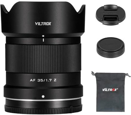 VILTROX 35mm f/1.7 Z-Mount Lens, 35mm F1.7 Auto Focus Large Aperture APS-C STM Prime Lens for Nikon Z-Mount Z5 Z50 Z50II Z6 Z6II Z6III Z7 Z7II Z30 Z9 Z8 Zfc