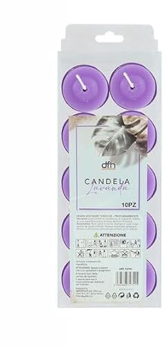 Set 120 Pezzi Candele Viola Profumate Lavanda Tealight Lumini