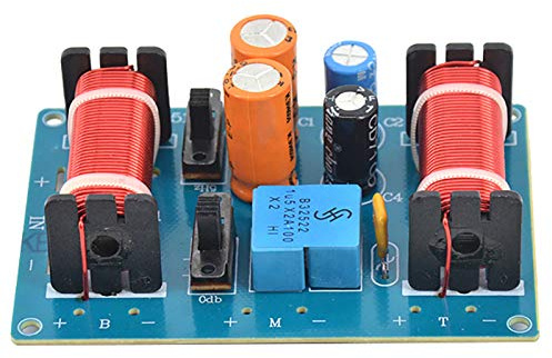 Histeaa 150W Speaker Treble Alto Audio Frequency Divider 3 Way Crossover Filter for 4-11 Inch Bookshelf Speakers