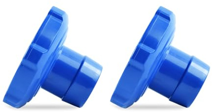 2 Adattatore per Tubo Skimmer, Adattatore per Skimmer da Piscina, Adattatore per Aspiratore Piscina per Piscine Fuori Terra, Compatibile con L'adattatore per Tubo Flessibile A Parete 11238 B (Blu)