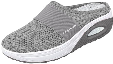 Zapatillas ortopédicas para mujer, cojín de aire, zapatos de espolón calcáneo, zapatos anchos para la salud, zapatillas de malla y zapatillas deportivas, step natural, diabéticos, zapatos