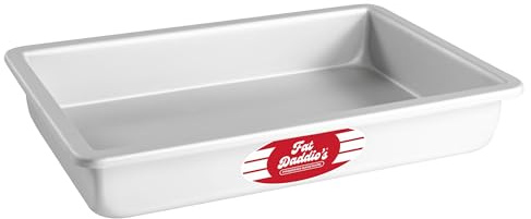 Fat Daddio's POB-7112 Sheet Cake Pan, 7 x 11 x 2 Inch, Silver