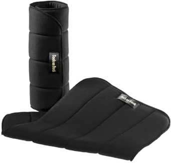 Back on Track No Bow Leg Wraps for Horses 2050 with Welltex Technology, Sold in Pairs, Black, 16
