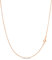 KEZEF 1mm Rose vergoldet Silber Box Kette Halskette, 18k vergoldet Halskette für Frauen und Männer, 16 Zoll