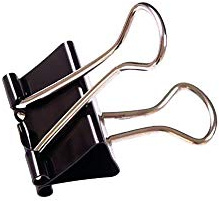 IXL Premier-Grip Foldback Clip 25mm Black Ref 1415/99 [Pack 100]