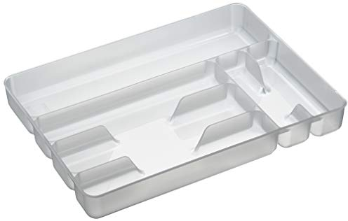 Excelsa Rainbow Portaposate 6 Scomparti, Polipropilene, Bianco