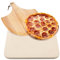 Pizzastein Hans Grill Pizza Ofenstein mit Holz Pizza Peel Brett | Langlebig, dick & echt Holz, Rechteckig, leicht zu Handhaben | Backen, Grillen und Servieren Für Torten, Gebäck, Kuchen, Brot, Pizza