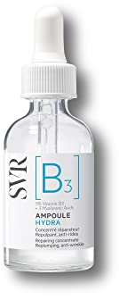 SVR – Ampoule Hydra [B3] – Sérum Réparateur Hydratant – Repulpe, apaise et renforce la barrière cutanée – Pour peaux sensibles et déshydratées – Niacinamide 5%, 3 Acides Hyaluroniques – 30 ml