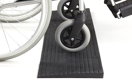 The Ramp People Rubber Threshold Ramp 4mm - 100mm (24mm) - Rubber Ramp, Wheelchair Ramp, Scooter Ramp for Doorways, Doorsteps, Kerbs