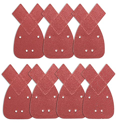 70Pcs Black Decker Mouse Sander Pads, Mouse Palm Detail Pads for Mouse Sander, Mouse Sanding Sheets 10 x 60 80 120 180 240 320 400 Grits to Fit Black and Decker Detail Palm Sander