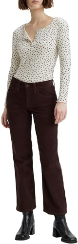 Levi's Pantalones Cortos de Tobillo Middy para Mujer, Topo, 26W x 29L