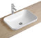 MOB-IN - Lavabo rectangular para empotrar (cerámica, 53 x 37 cm), color blanco