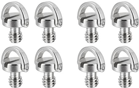 Baluue Lot de 2 Vis de Montage Universelles pour Appareil Photo avec Plaque en D pour Trépied Dappareil Photo Fixation Installation Facile 4 Pièces