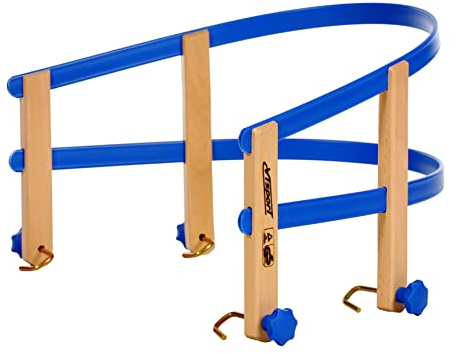 COLINT Schlittenlehne 90 cm flexibel - blau - Kinder Sitzhilfe aus Kunststoff - Rücken Lehne für Schlitten Davos Hörner Klapp Kinder Sitz Hilfe