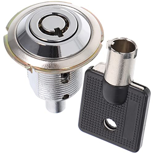 VILLCASE Cerradura tubular para buzón, con llave de aleación de zinc y núcleo de cobre para máquinas expendedoras