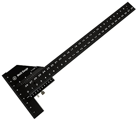 Multi-Schiebe-Tiefenmesser, Aluminiumlegierung, T-Quadrat-Lineal, Holzbearbeitungs-Anreißer, Messwerkzeuge