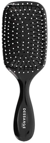 Dessange - Brosse a Cheveux - Plate - en Nylon - Tous Types de Cheveux - Démêlage Doux Profond - Brosse Quoitidienne Monobloc - Cheveux Doux et Soyeux