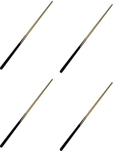 Fegtrty 4X de Billard en Bois Bâtons de Billard Piscine Accessoires de Snooker Outils de Billard 145cm
