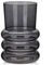 Glasvasen Blumen Modern, 18 cm Hohe Tischvasen Glas, Schwarz Deko Vase für Blumen, Dekorative Vase Blumenvase, Zylinder Glasvase Unregelmäßig für Tischdekoration Büro Küche Hochzeitsgeschenk