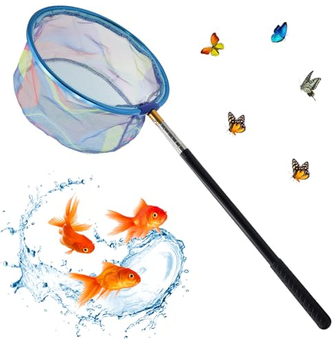 CONNECTION Guadino Pesca Telescopico 41-150 cm Retino per Farfalle Retino Mare Bambini Rete da Pesca con Asta Telescopica Ideale per Spiaggia Giardino Insetti Stagno Pesca Attività All'aperto