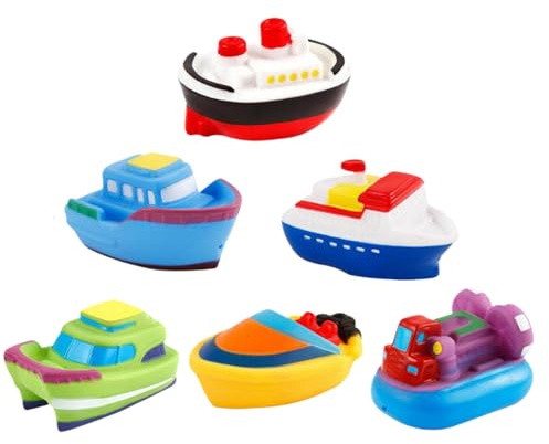 Barche da Vasca | Giocattoli Acquatici | Intrattenimento per piscina e spiaggia, 6 Pezzi Forniture Per Gioco Per Bambini