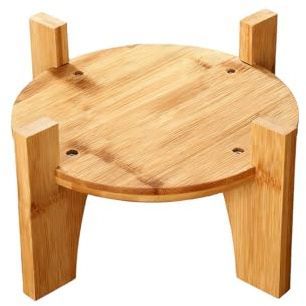 Beverage Dispenser Bracket, 18cm/20cm, Support Stable Lemonade Containers Rack, Water Dispenser Stand Wood, Wooden Round Base, for Water, Juice, Lemonade, Parties Home Celebration