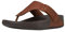 Fitflop Herren Trakk Ii Toe Post-Leather Sandalen, Brown (Dark Tan), 44 EU