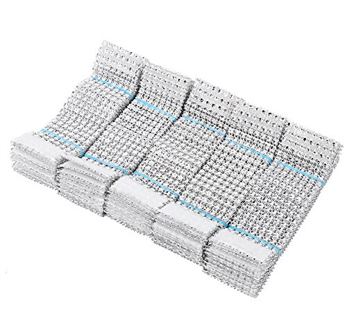 50 piezas de plata Rhinestone anillos de servilleta 8 filas silla Sash Anillo Diamond de malla Wrap lazos soporte para fiesta boda banquete mesa servilletero ramo aniversario casa decorativo