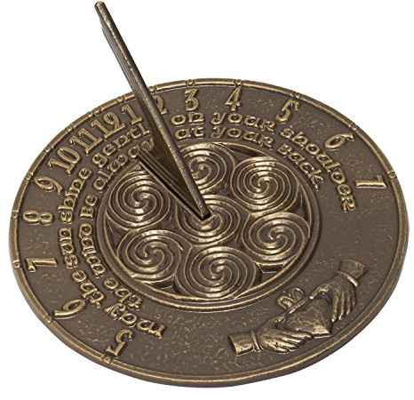 Whitehall 00777 Claddagh Sundial in French Bronze