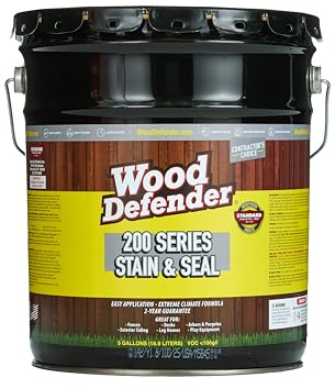 Wood Defender 200 Series Cedar Tone Transparent Stain & Sealer 5-Gallon
