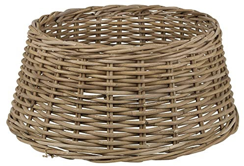 URBNLIVING - Cubrepié de mimbre grande para árbol de Navidad (bambú natural)
