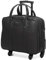 Bowatex Luxus Damen Schulter Gurt Laptop Aktentasche Trolley 4 Rollen Schwarz