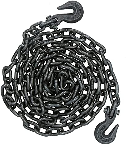 AB Tools 4 Metre Tow Towing Recovery Chain 2 Grab Hooks With 2450kg Working Load