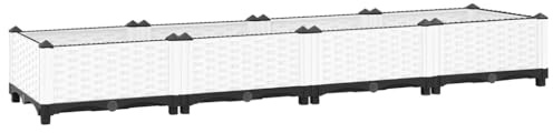 vidaXL Upphöjd odlingslåda 160x40x23 cm polypropen, odlingslådor, hög odlingslåda, upphöjd odlingslåda, blomlådor, höga odlingslådor