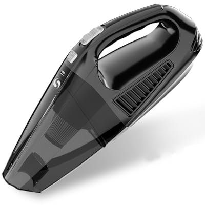 SERVOMASTER Aspirador de Mano, Aspiradora Coche Portátil de Alto Rendimiento, Mini Aspirador de Carga Rápida en 2 Horas, Aspiradora de Mano con Filtro HEPA Lavable, para Coche Mascotas Hogar