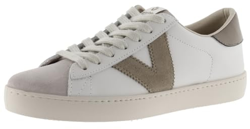 Victoria Baskets Unisexe Berlin Cuir & Pièces Colorées & Bout en Daim 1126142 pour Adulte Beige 40