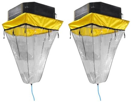 Kit de limpieza de aire acondicionado, bolsa impermeable reutilizable para unidades de CA montadas en la pared