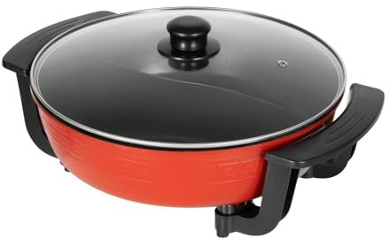 Pentola elettrica Hot Pots 1300 W 6 L pentola da zuppa elettrica multifunzione Stewpan wok con coperchio in vetro, per la casa e il ristorante