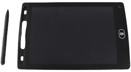 Tablette D'écriture D'écran LCD Facile à être Portable Oreiller de Caractère Numérique, Longue Durée de Vie de la Batterie pour Adultes et Batterie de Bouton Incluse (Blue) (Rouge) (Black)