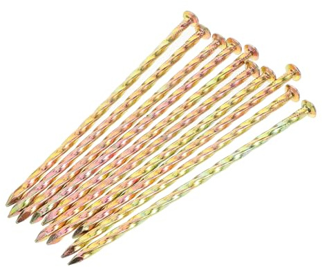 HANABASS 10piezas Estacas Metálicas para Paisajismo Clavos De Estacas para De Jardín De Acero Al para Césped Artificial Jardín o Paisajismo