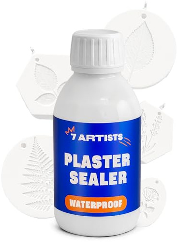 7 Artists Gipsdicht 125 ml Transparent – Versiegelung für Gießpulver und Gipsfiguren | Schutz für Gips zum Gießen und Basteln, Klarlack Wasserbasis Innenräume | Sealer Wax Gips Versiegelung