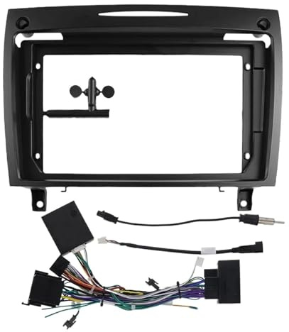 För Benz SLK R171 2004 2005 2006 2007 2008 2009 2010 2011 Bilram Fascia Adapter Canbus Box Decoder Radio Dash Fitting Panel Kit GFVFGNLNNA(Frame Cable Canbu 2)