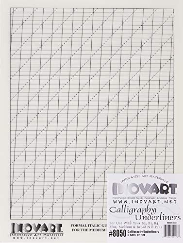 INOVART Calligraphy Underliners, 6-Sheets
