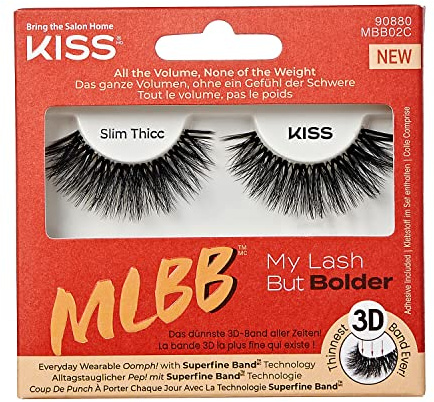 KISS My Lash But Bolder 3D Volume False Eyelashes - Slim Thicc