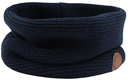 XIAOHAWANG Tricoté Bébé Écharpe Enfants Écharpes d’Hiver Pour Bébé Garçon Filles Loop Échape Classique (Marin)