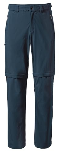 VAUDE Wanderhose Herren Farley Stretch T-Zip Pants III, Wasserabweisende Herren Wanderhose Zip Off, atmungsaktive Trekkinghose mit Hosenbund, komfortabel & schnelltrocknend