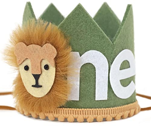 WAOUH Wild One Hat for Party Supplies - Green (Birthday Crown, Where The Wild Things Are Birthday, Children, Small, Hand Wash Only, Green)