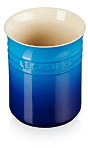 LE CREUSET Stoneware Small Utensil Jar, 1 Litre, Azure Blue, 71501112200001