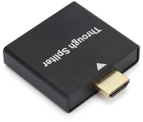 HDMI Splitter 1 in 2 Out, 4K HDMI Switch Bidirectional HDMI Switcher 2 in 1 Out HDMI Hub för för HDTV, Blu Ray, Bildskärmar, Projektorer
